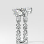 Askew 3 Stone Double Ring - House Of Quadri