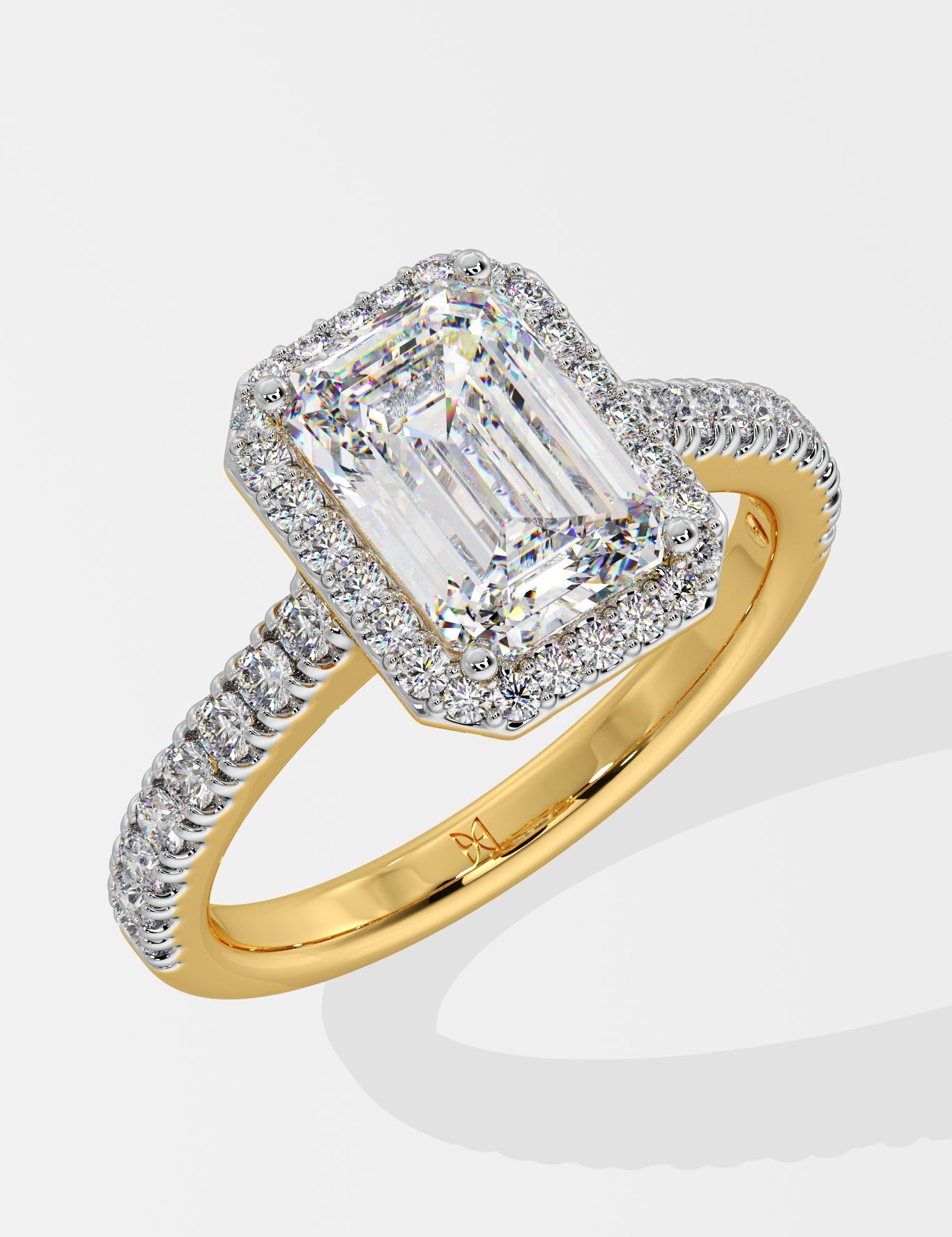 2 ct Emra Solitaire Halo Ring - House Of Quadri
