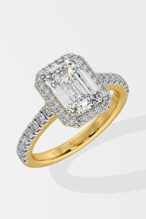 2 ct Emra Solitaire Halo Ring - House Of Quadri