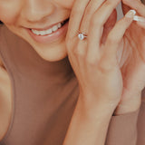 Stellar Twin Row Solitaire Ring - House Of Quadri