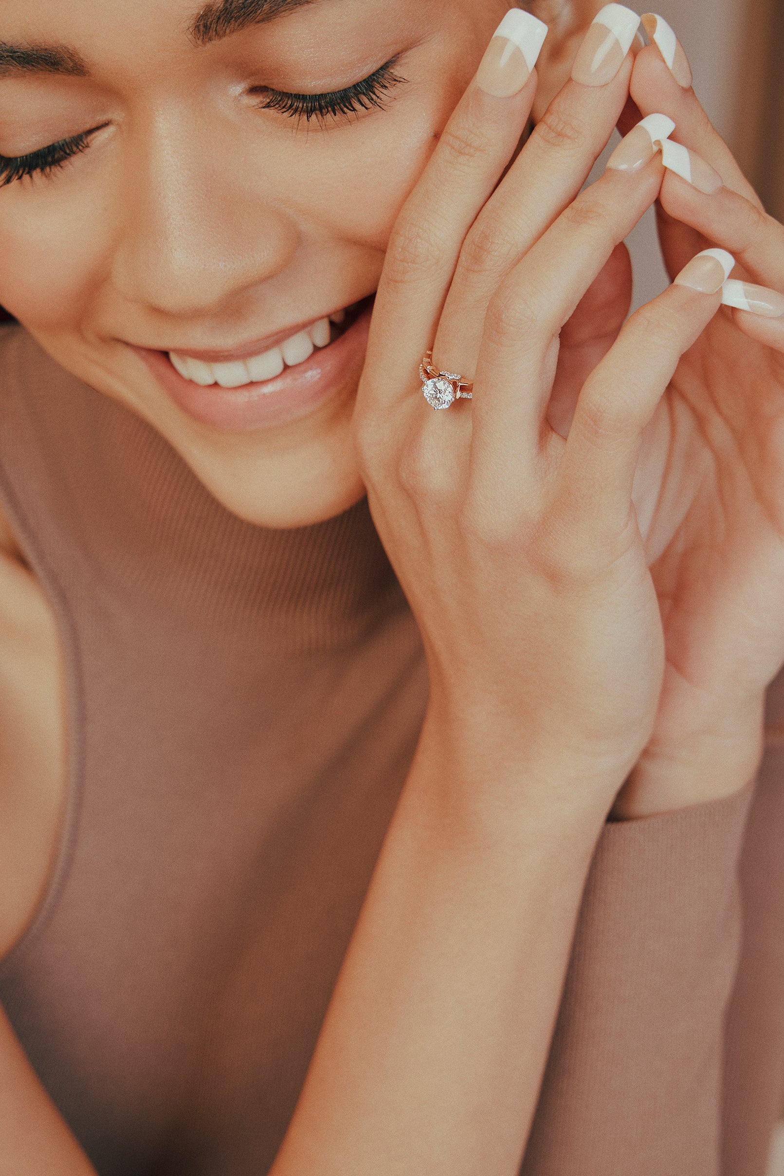 Stellar Twin Row Solitaire Ring - House Of Quadri