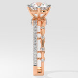 1 ct Twin Row Solitaire Diamond Ring