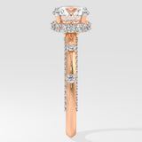 Stellar Invisible Halo Side Studded Solitaire Ring - House Of Quadri