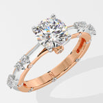 Stellar Crossover Diamonds Solitaire Ring - House Of Quadri