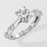 1.25 ct Crossover Diamonds Solitaire Ring - House Of Quadri