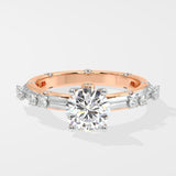 1.25 ct Crossover Solitaire Diamond Ring
