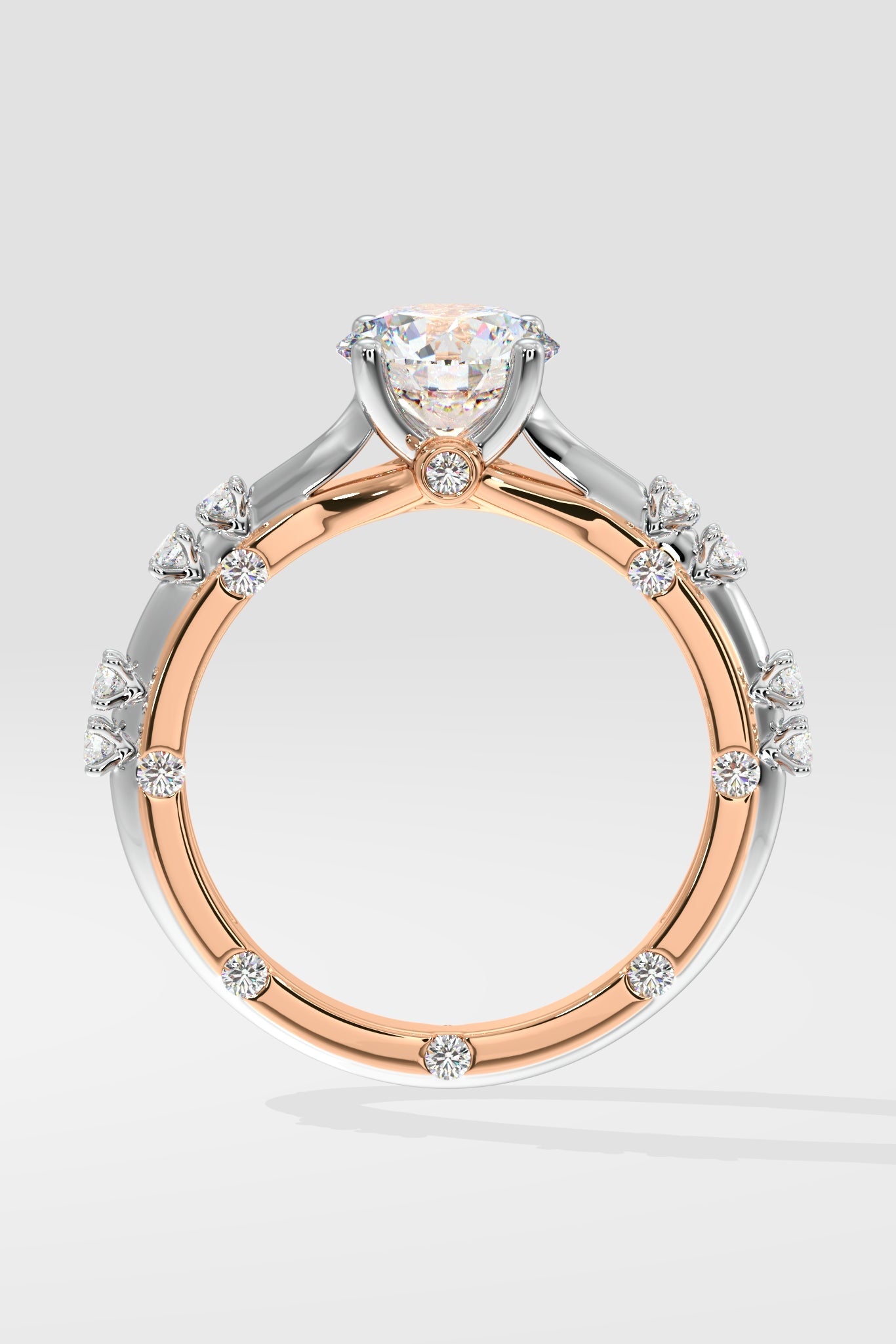 Stellar Crossover Diamonds Solitaire Ring - House Of Quadri