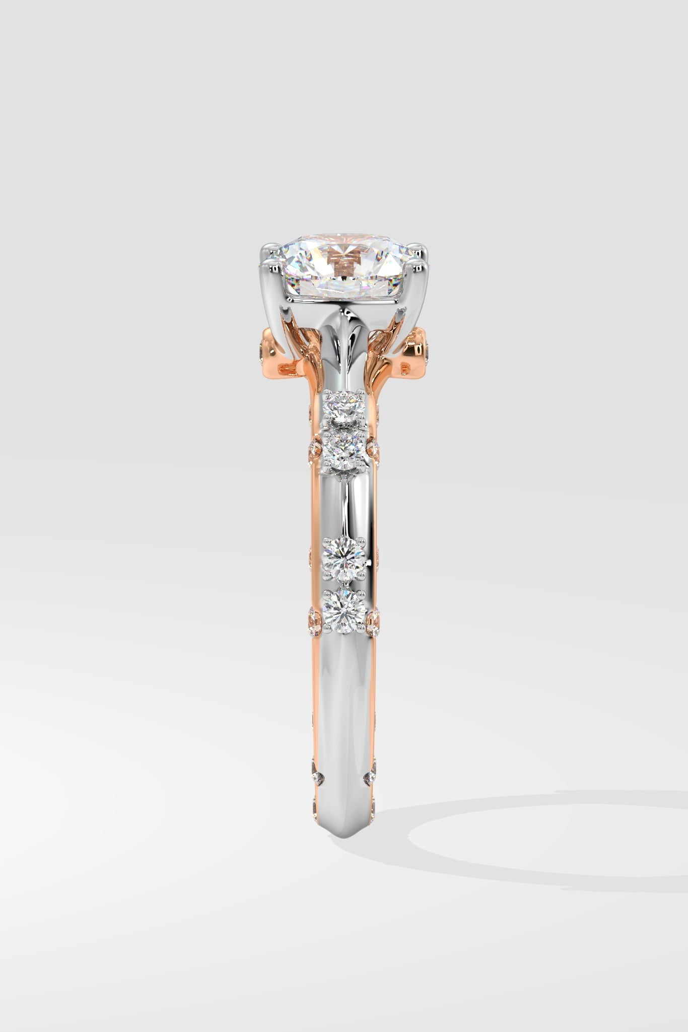 Stellar Crossover Diamonds Solitaire Ring - House Of Quadri