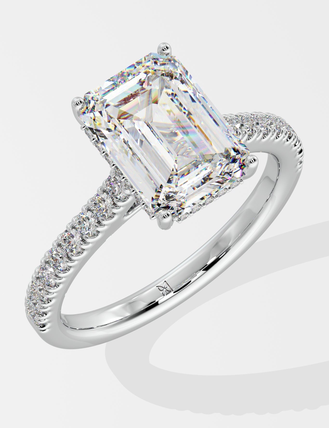 Emra Invisible Halo 4 Ct Solitaire Ring - House Of Quadri
