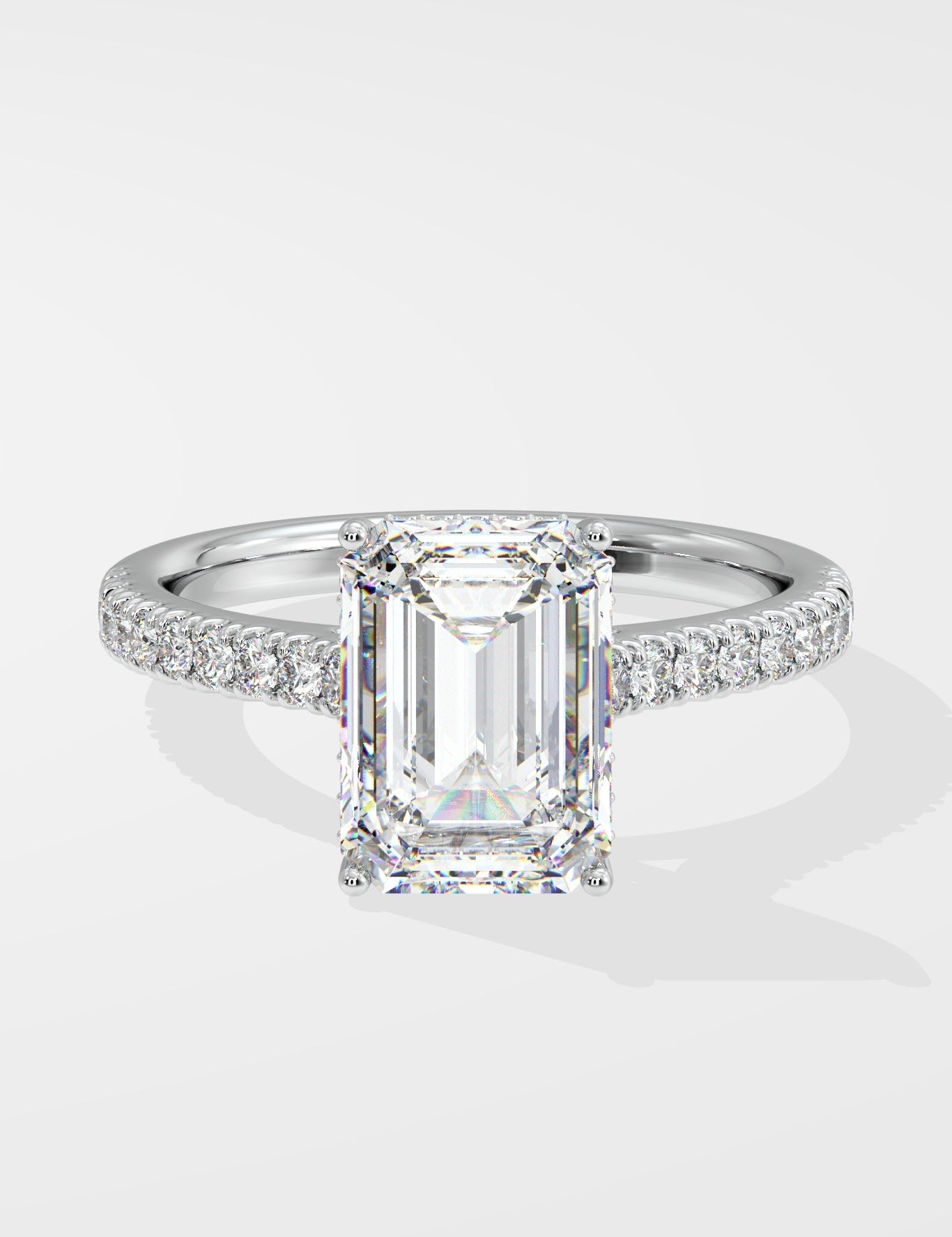 Emra Invisible Halo 4 Ct Solitaire Ring - House Of Quadri
