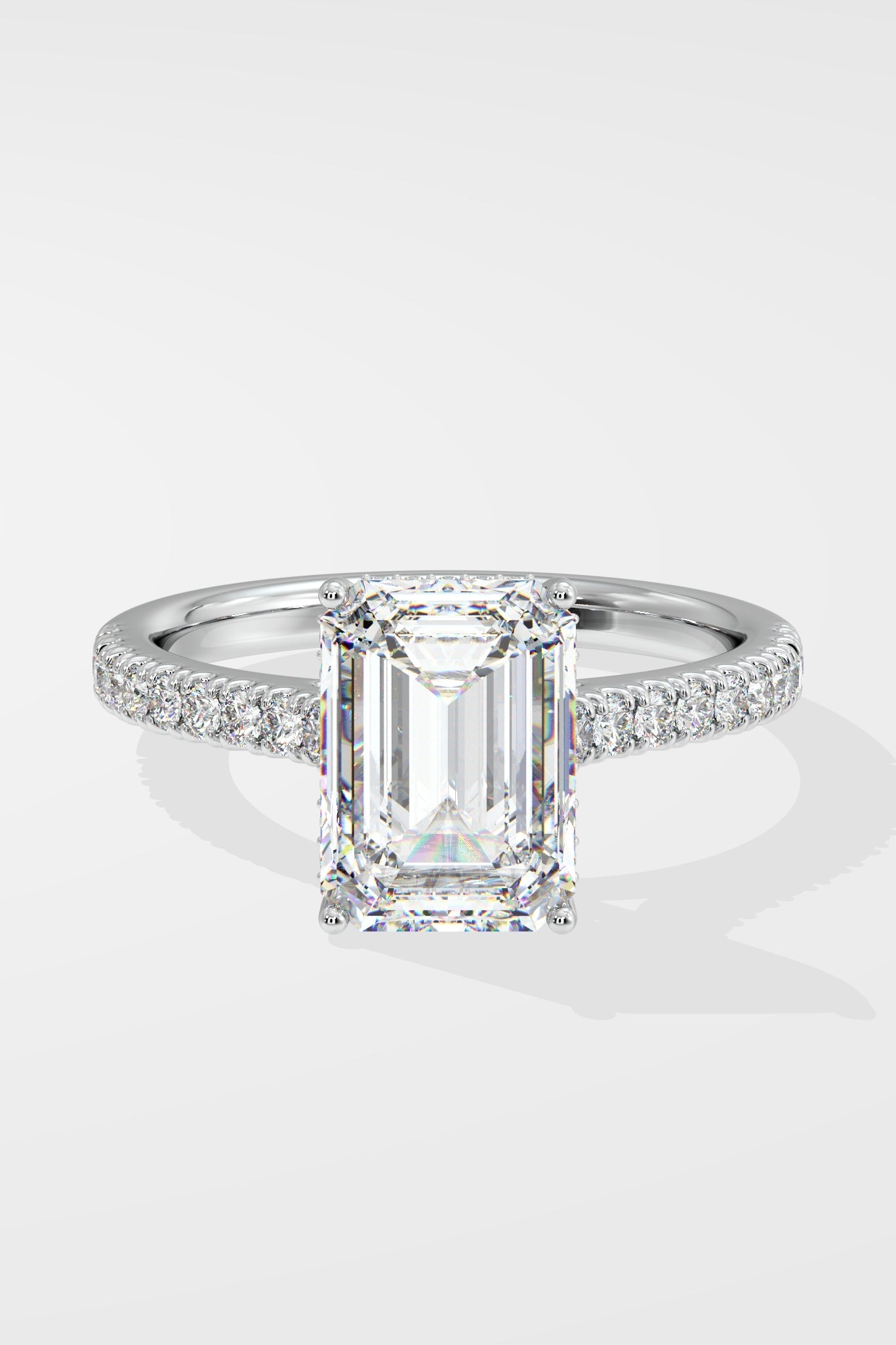 Emra Invisible Halo 4 Ct Solitaire Ring - House Of Quadri
