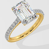 4 ct Emra Invisible Halo Solitaire Ring