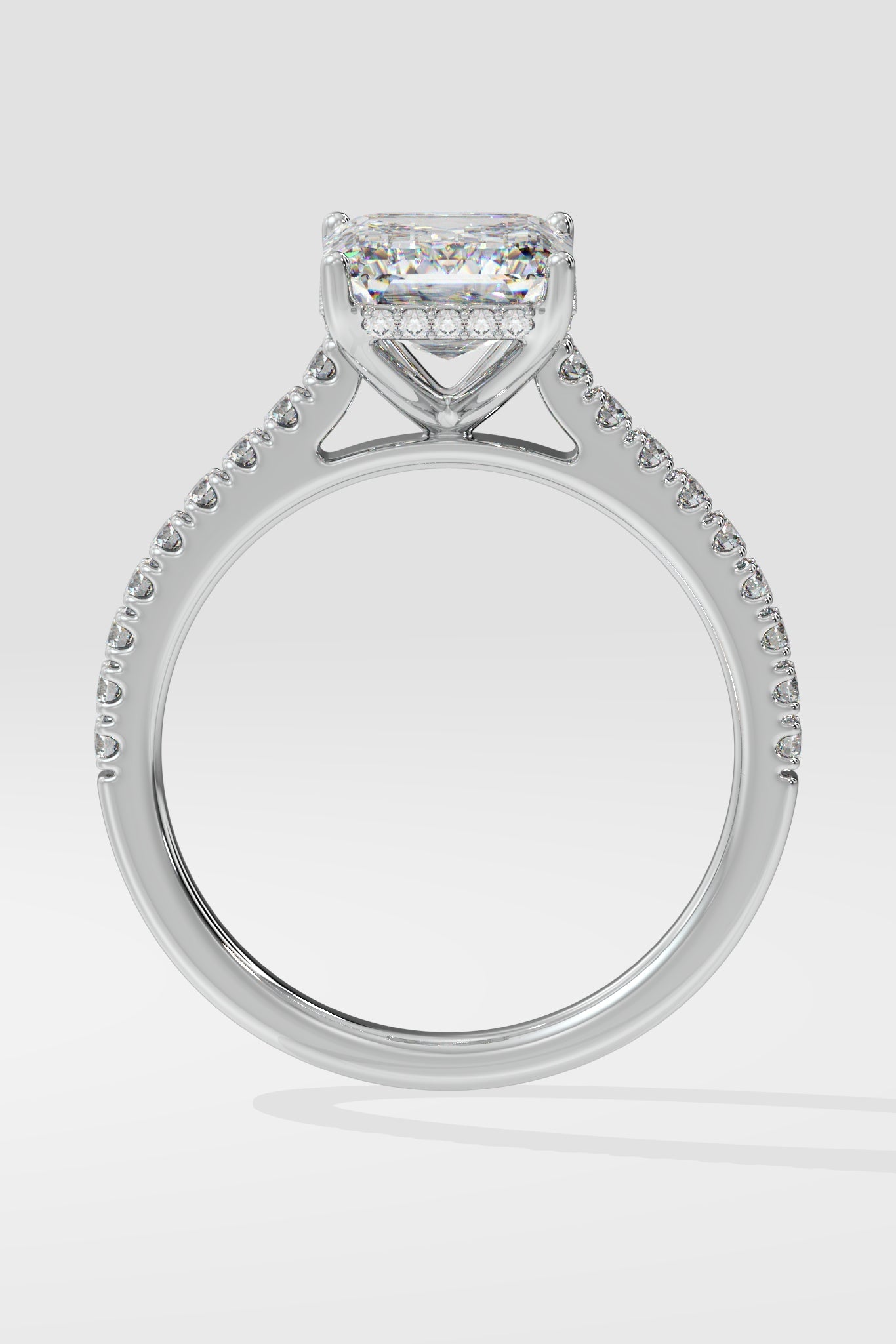 Emra Invisible Halo 4 Ct Solitaire Ring - House Of Quadri