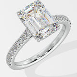 4 ct Emra Invisible Halo Solitaire Ring