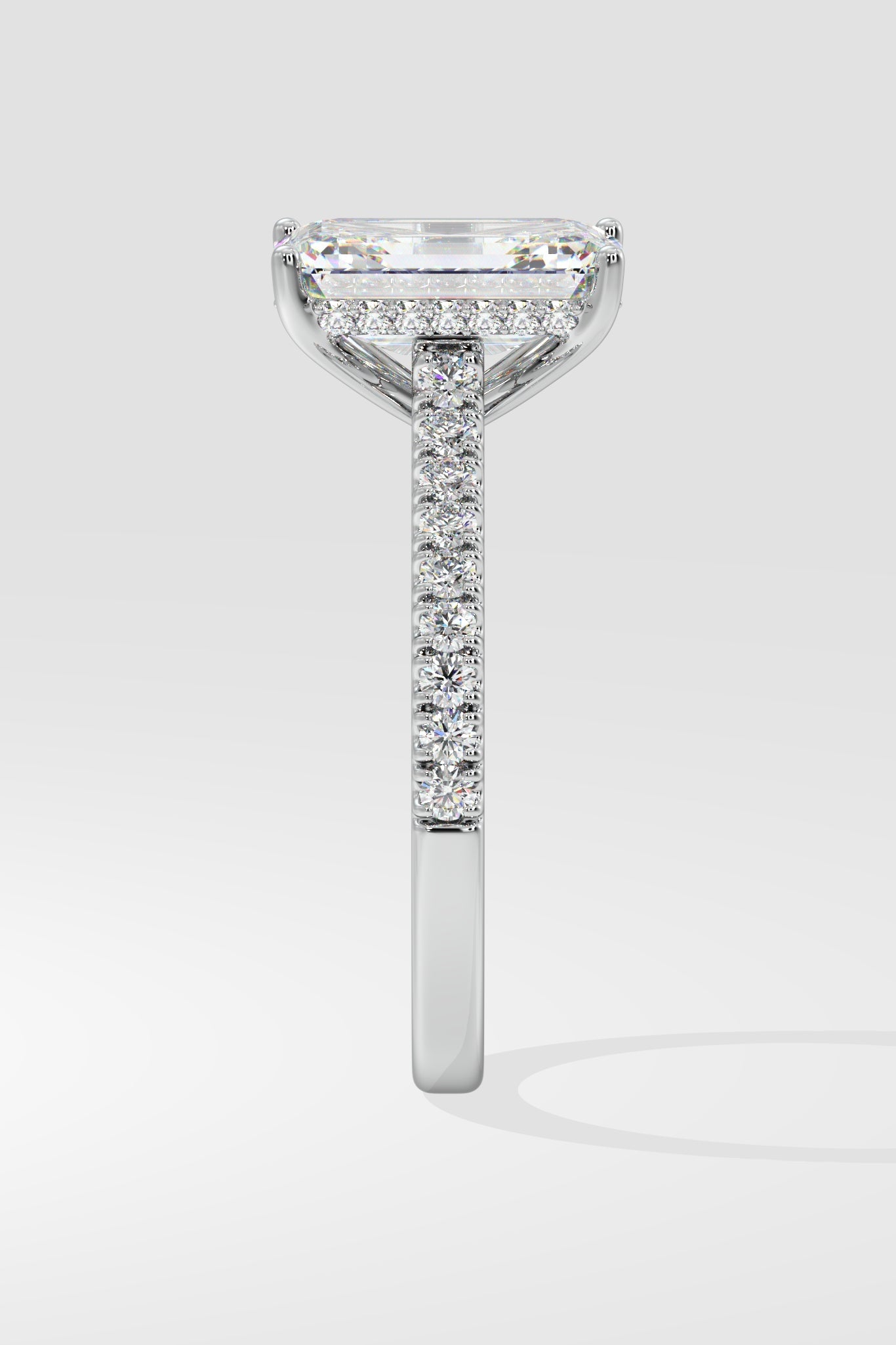 Emra Invisible Halo 4 Ct Solitaire Ring - House Of Quadri