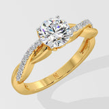 1 ct Infinity Solitaire Diamond Ring