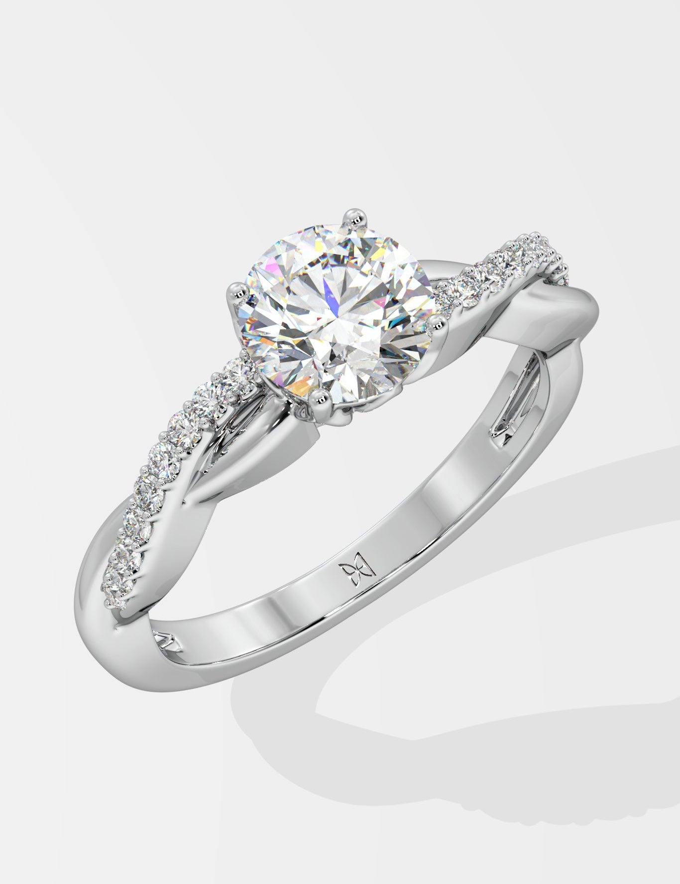 T-Shirt Infinity Solitaire Ring - House Of Quadri