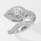 1 ct Ellipses Diamond Ring