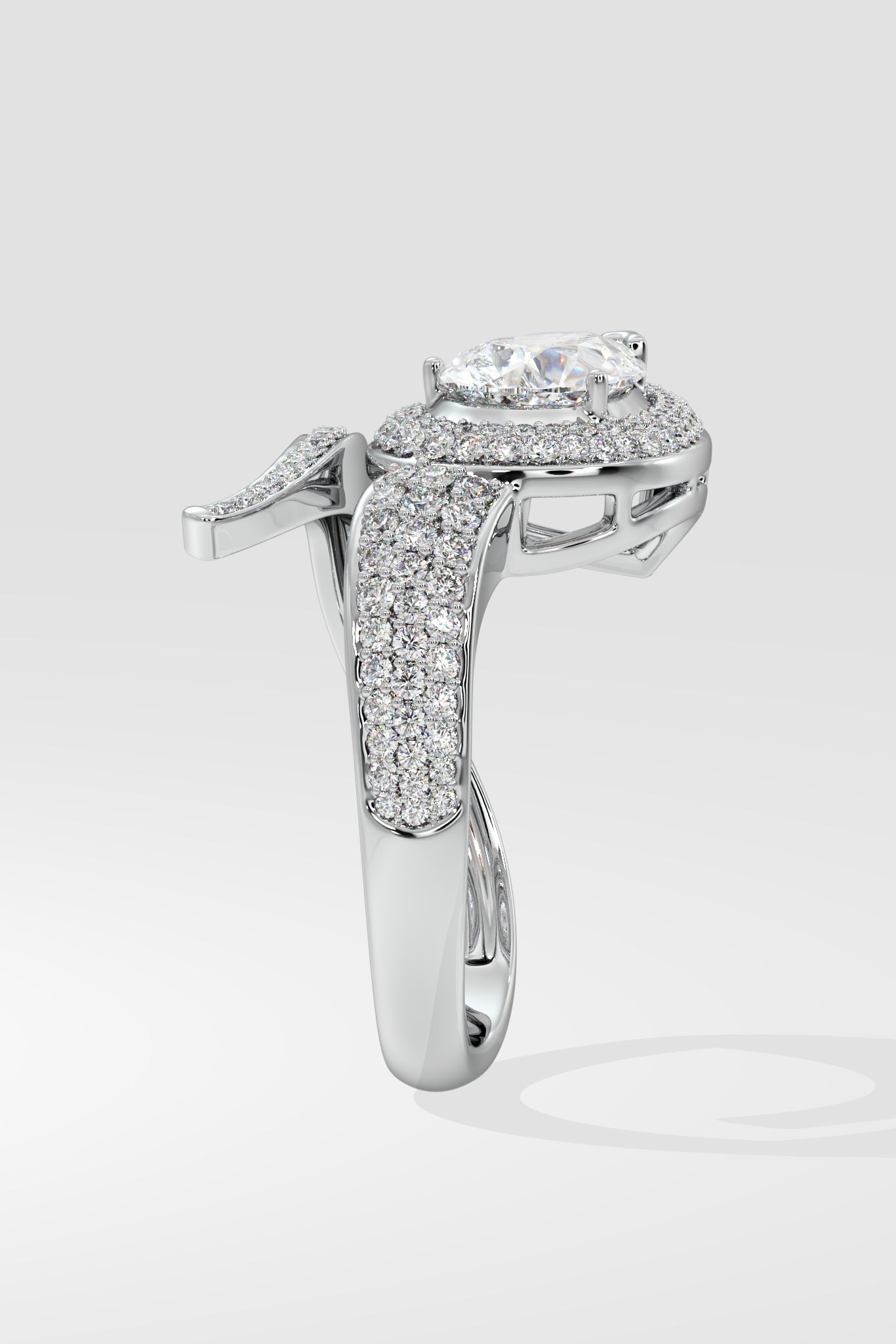 Askew Ellipses Ring - House Of Quadri