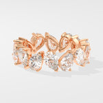 Askew Pear Eternity Ring - House Of Quadri