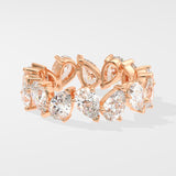 Askew Pear Eternity Ring - House Of Quadri