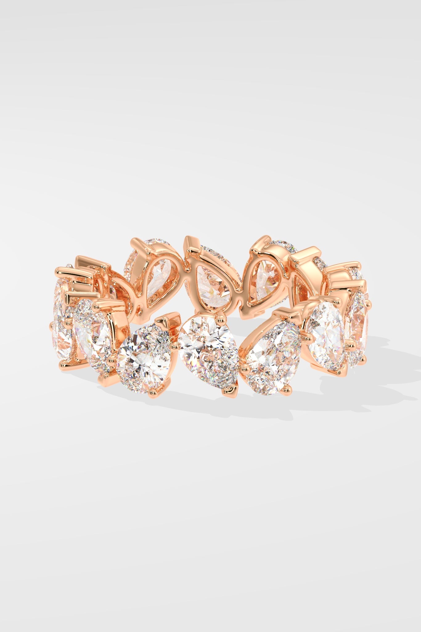 Askew Pear Eternity Ring - House Of Quadri