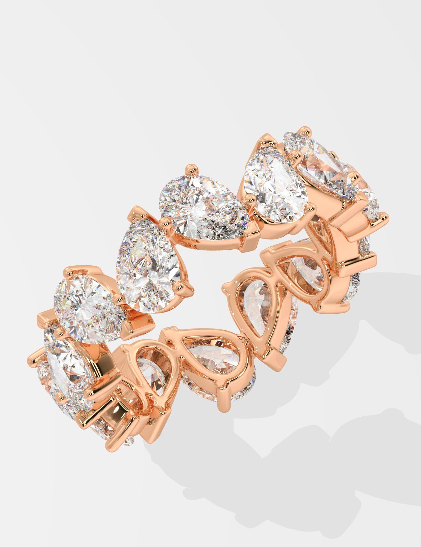 Empowered Pear Eternity Ring - House Of Quadri