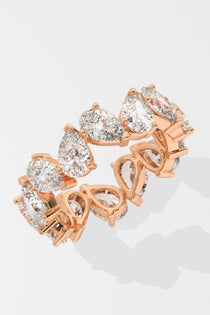 Pear Eternity Diamond Ring - House of Quadri