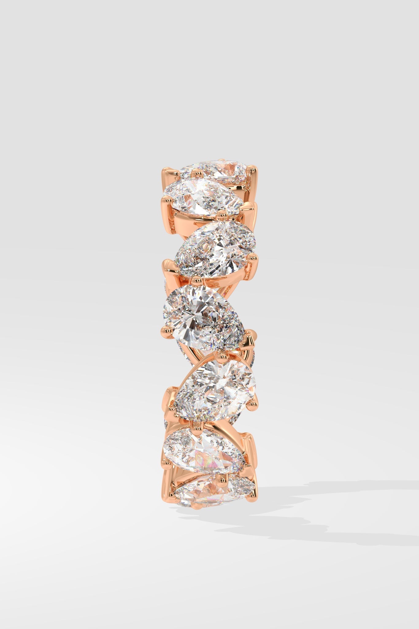 Askew Pear Eternity Ring - House Of Quadri