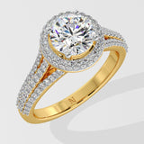 1 ct Majestic Halo Diamond Ring