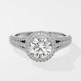 1 ct Majestic Halo Diamond Ring