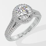1 ct Majestic Halo Diamond Ring