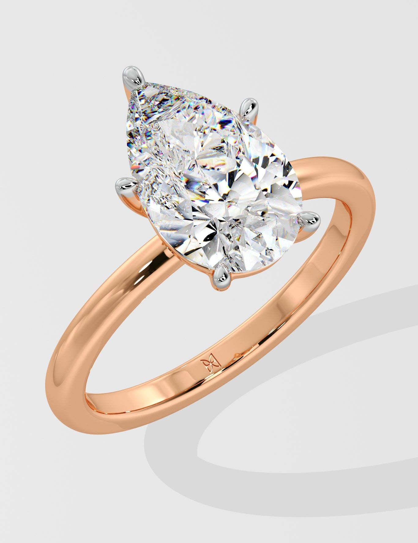 2 ct Pear Solitaire Ring - House Of Quadri