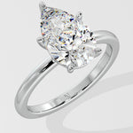 2 ct Hidden Halo Pear Ring - House Of Quadri
