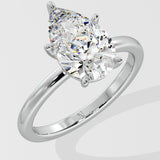 2 ct Hidden Halo Pear Ring - House Of Quadri