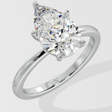 2 ct Pear Solitaire Diamond Ring