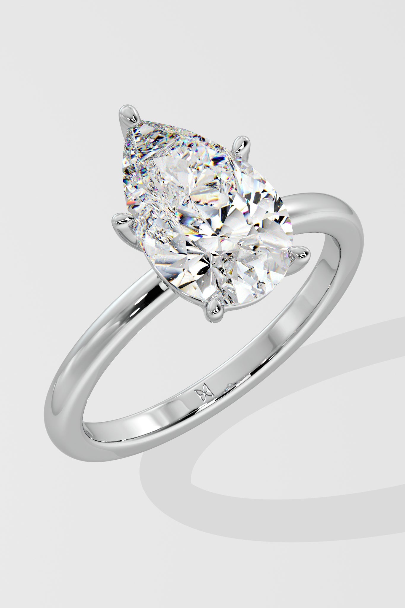 2 ct Pear Solitaire Ring - House Of Quadri