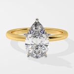 2 ct Pear Solitaire Ring - House Of Quadri