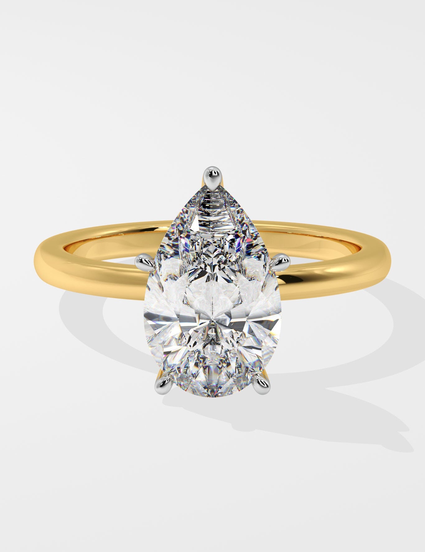 2 ct Pear Solitaire Ring - House Of Quadri