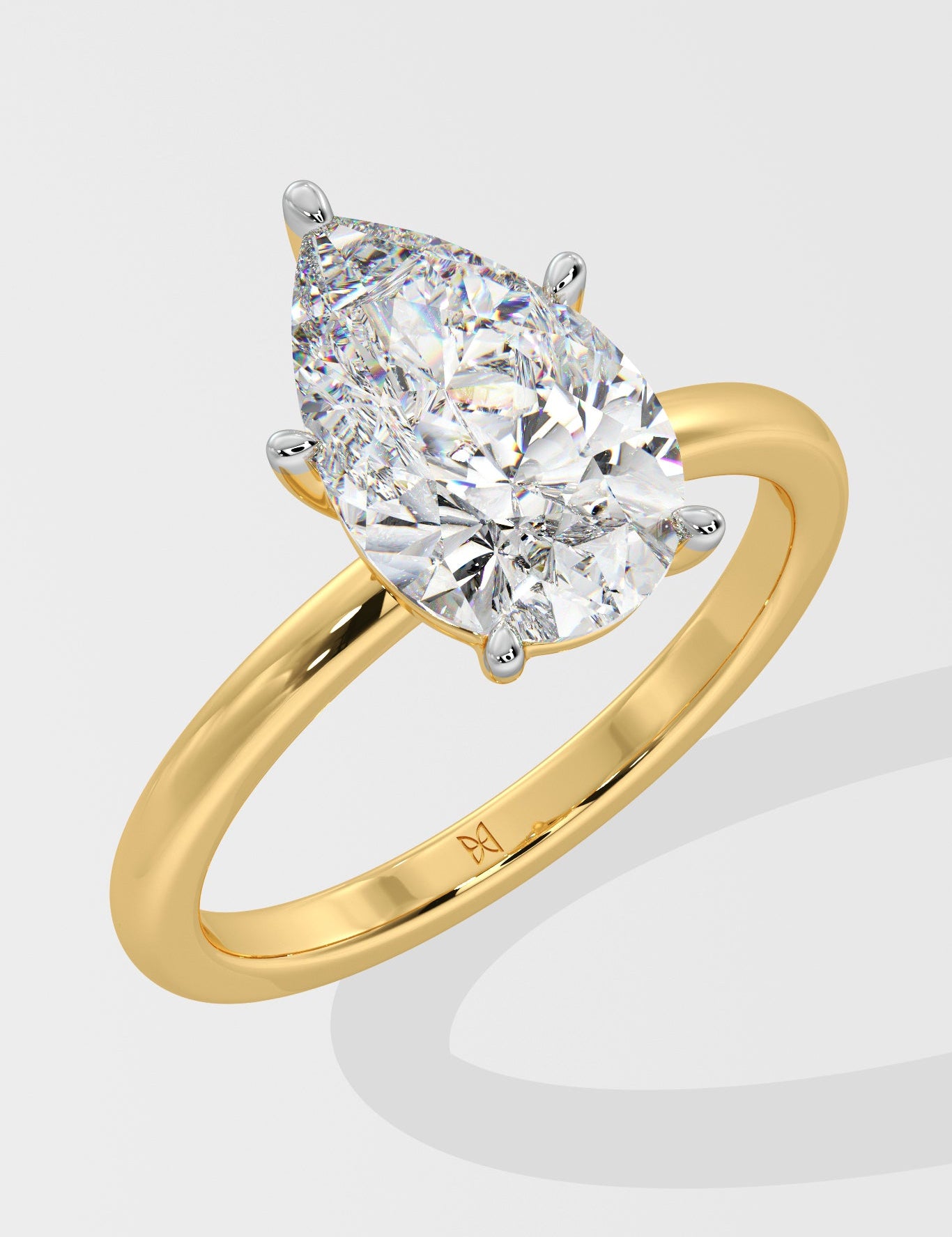 2 ct Pear Solitaire Ring - House Of Quadri