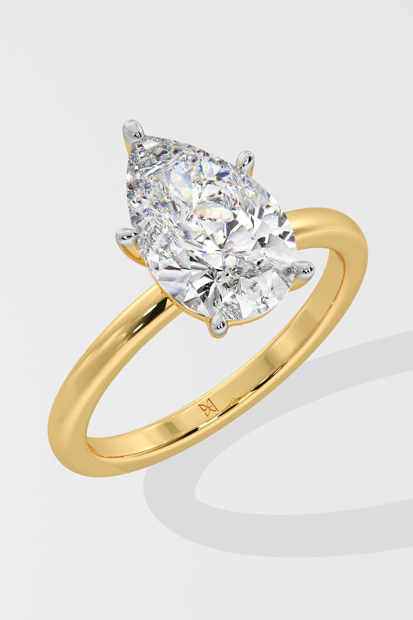 2 ct Pear Solitaire Ring - House Of Quadri