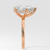 2 ct Hidden Halo Pear Diamond Ring