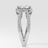 1 ct Crossover Solitaire Diamond Ring