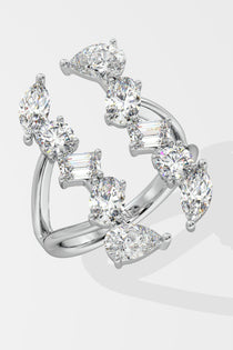 Illuminate Vertical Gap Ring - House Of Quadri