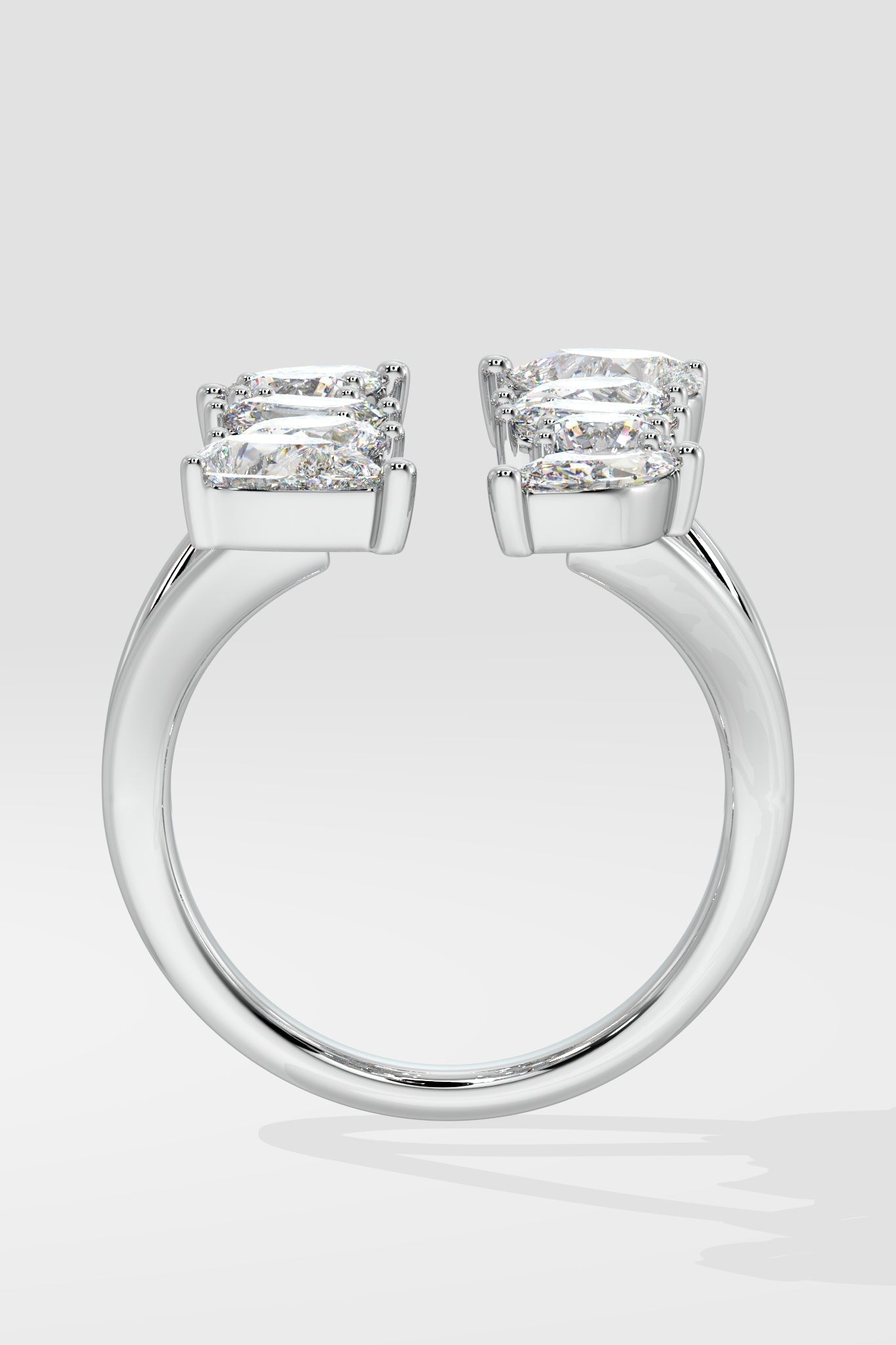 Askew Vertical Gap Ring - House Of Quadri