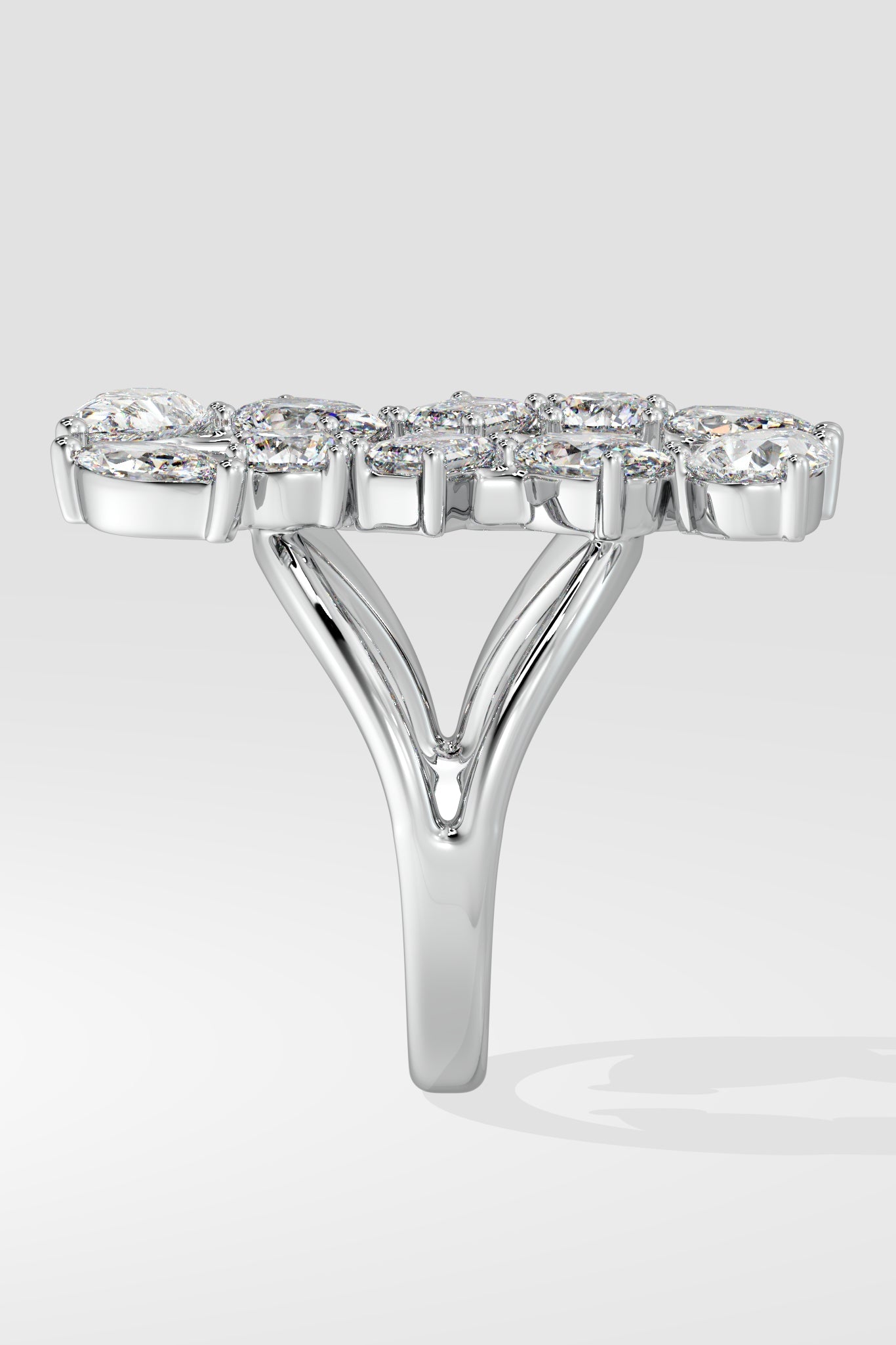 Askew Vertical Gap Ring - House Of Quadri