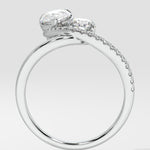 Empowered Two Stone Pear & Round Ring - House Of Quadri