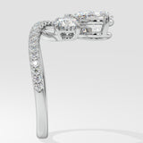 Empowered Two Stone Pear & Round Ring - House Of Quadri