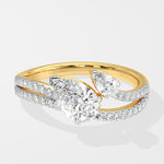 Illuminate Two Pear Ring - House Of Quadri