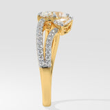 1 ct Two Pear Diamond Ring